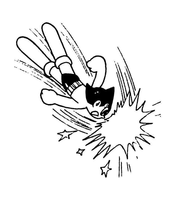 Bojanke Nacrtajte Astro Boy vrlo osnovni