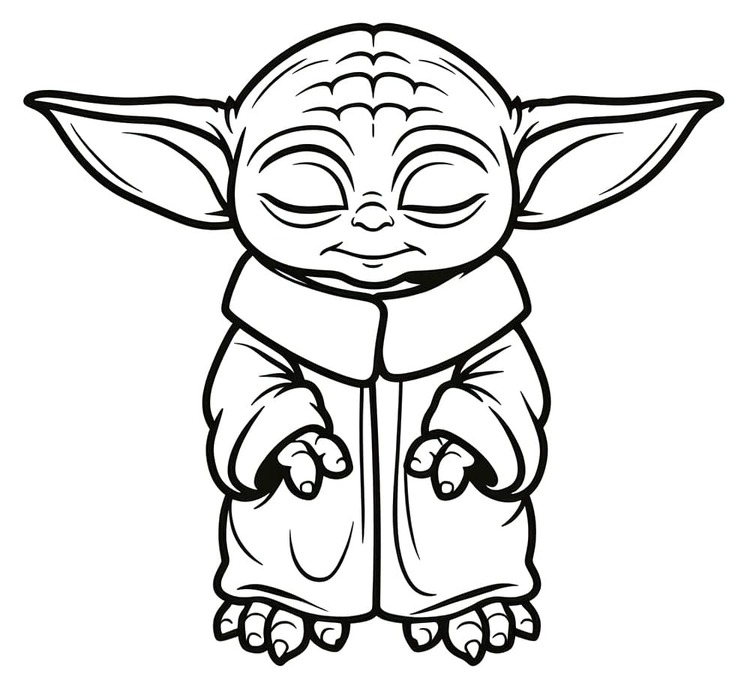 Bojanke Nacrtajte Baby Yoda