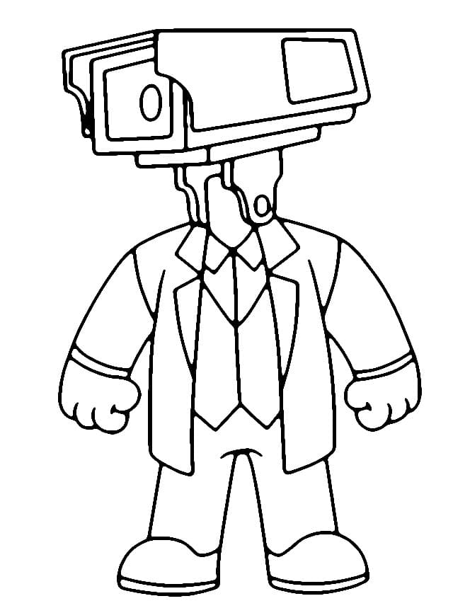 Bojanke Nacrtajte Cameraman