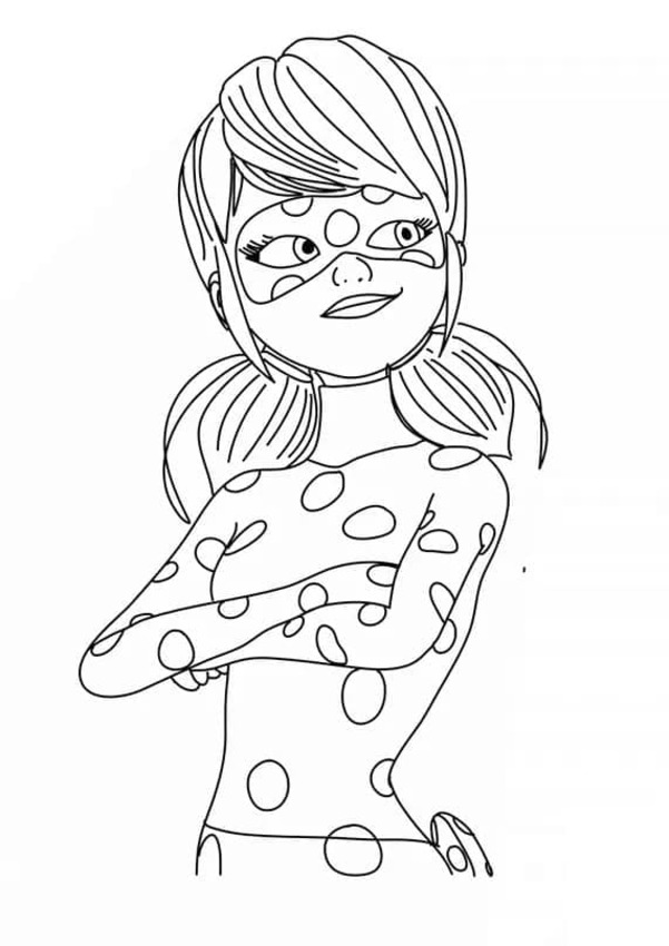 Bojanke Nacrtajte Ladybug Marinette Dupain Cheng