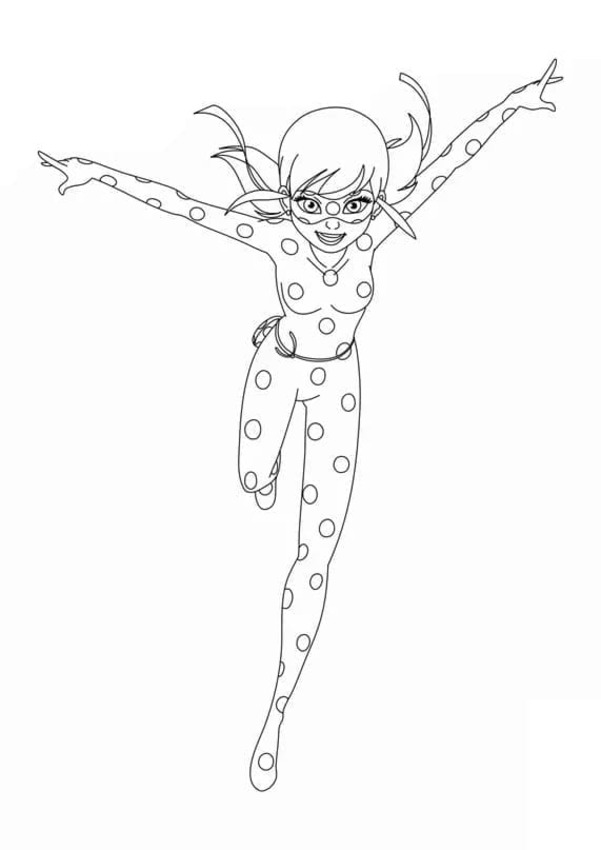 Bojanke Nacrtajte Ladybug Marinette