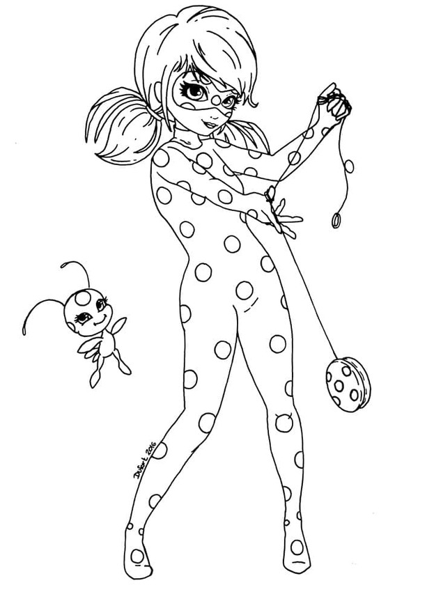 Bojanke Nacrtajte Ladybug Miraculous