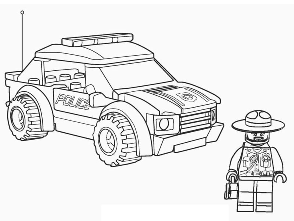 Nacrtajte Lego slika coloring page