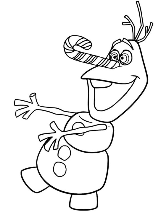 Bojanke Nacrtajte Olaf Frozen
