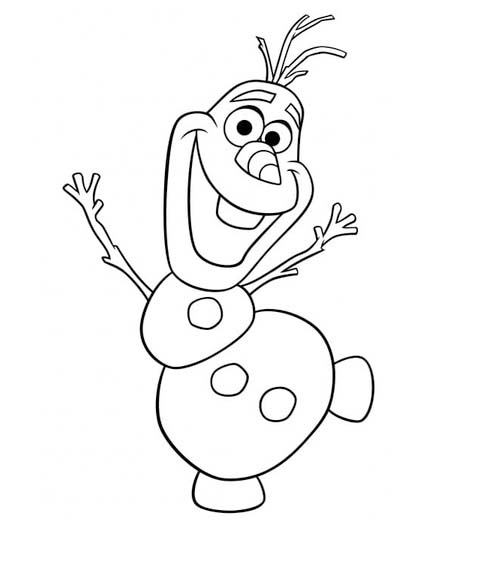 Bojanke Nacrtajte Olaf iz Frozen