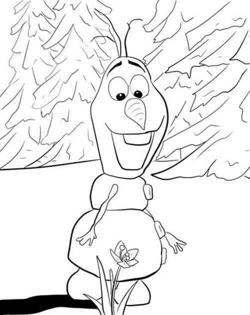 Bojanke Nacrtajte Olaf u Frozen