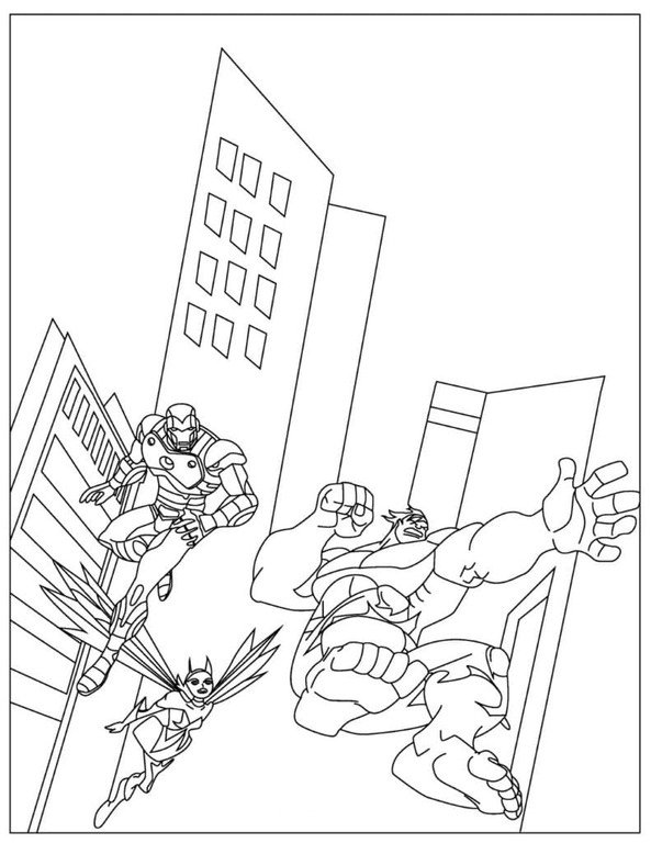 Nacrtajte Osvetnici 10 coloring page
