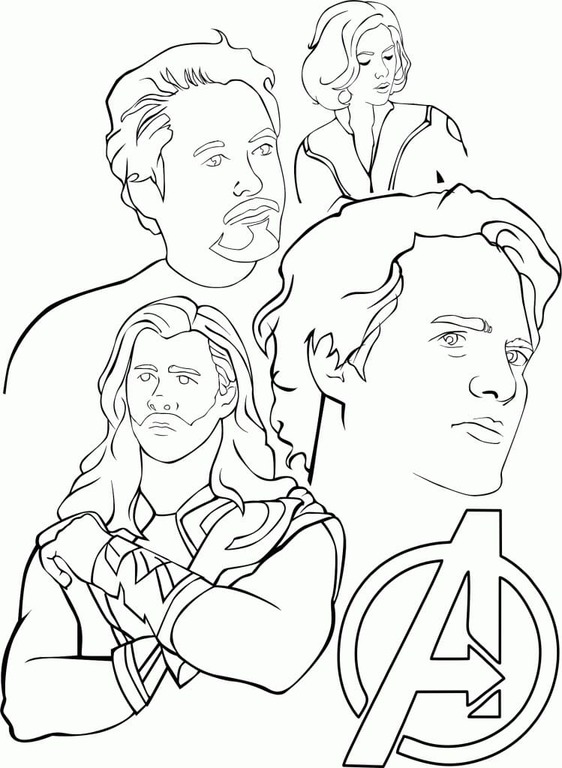 Nacrtajte Osvetnici 4 coloring page