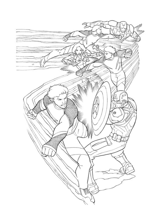 Nacrtajte Osvetnici 7 coloring page