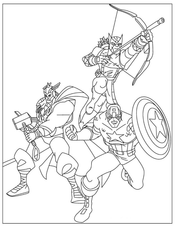 Nacrtajte Osvetnici 8 coloring page