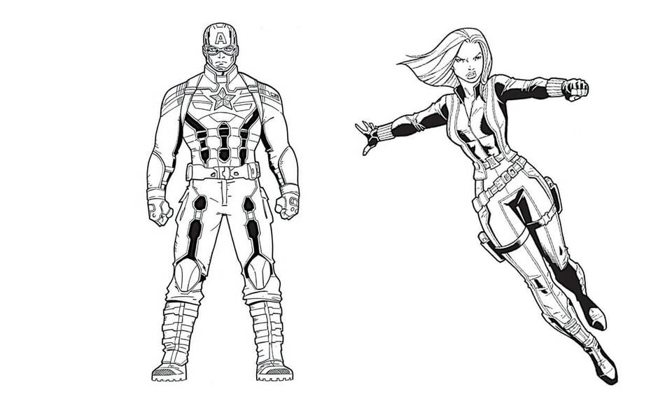 Nacrtajte Osvetnici osnovni coloring page