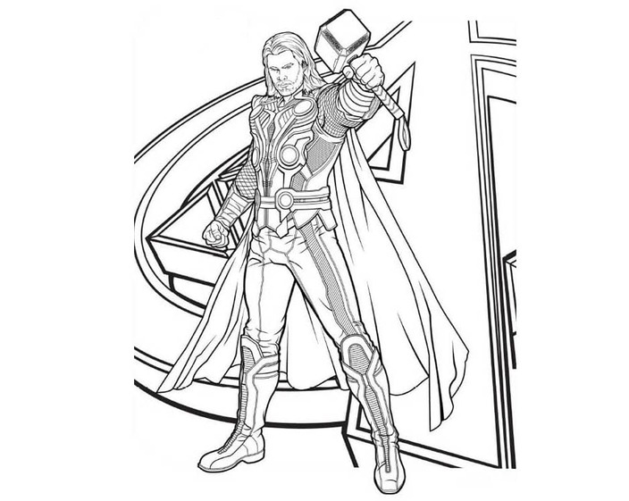 Nacrtajte Osvetnici za ispis coloring page