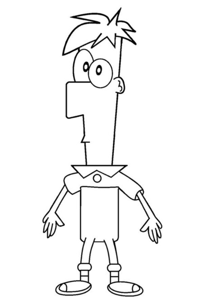 Bojanke Nacrtajte Phineas i Ferb besplatno