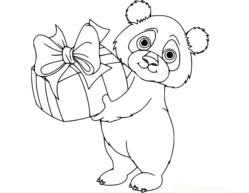 Bojanke Nacrtajte panda jednostavno