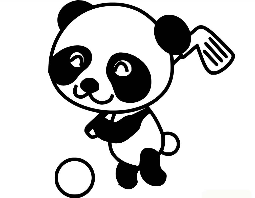 Bojanke Nacrtajte panda vrlo jednostavno
