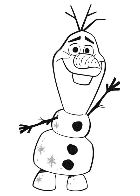 Bojanke Nacrtajte prijateljskog Olaf