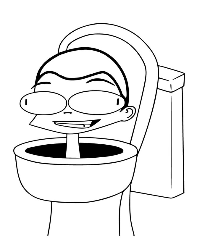 Bojanke Nacrtajte smiješno Skibidi Toilet