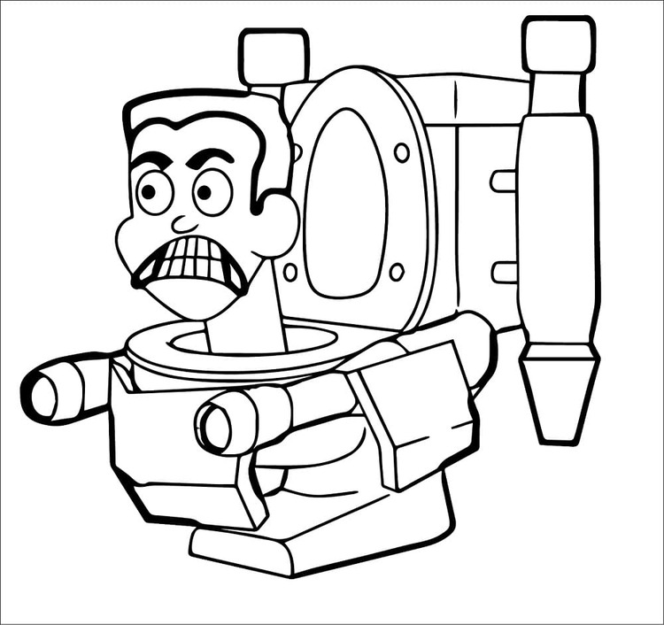 Bojanke Nacrtajte zlo G-Man Skibidi Toilet