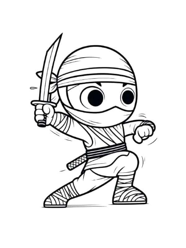 Bojanke Ninja za djecu