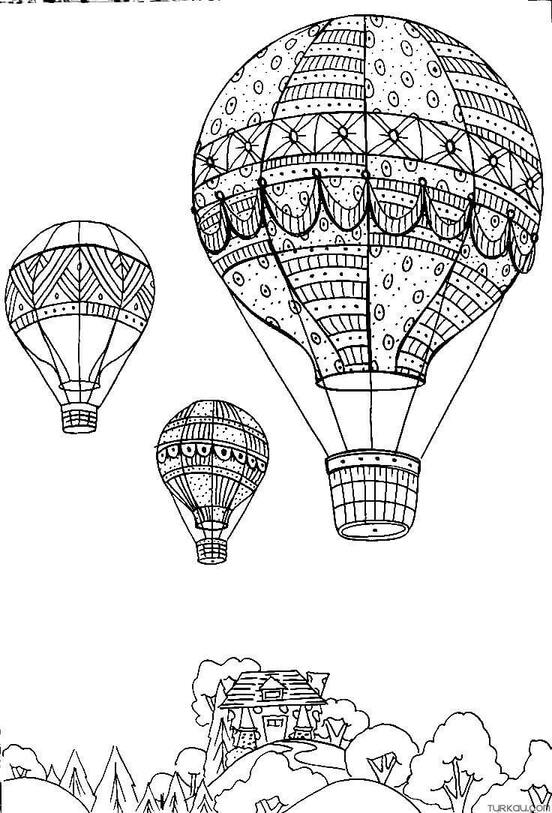 Bojanke Osnovno tri Balon Na Vrući Zrak