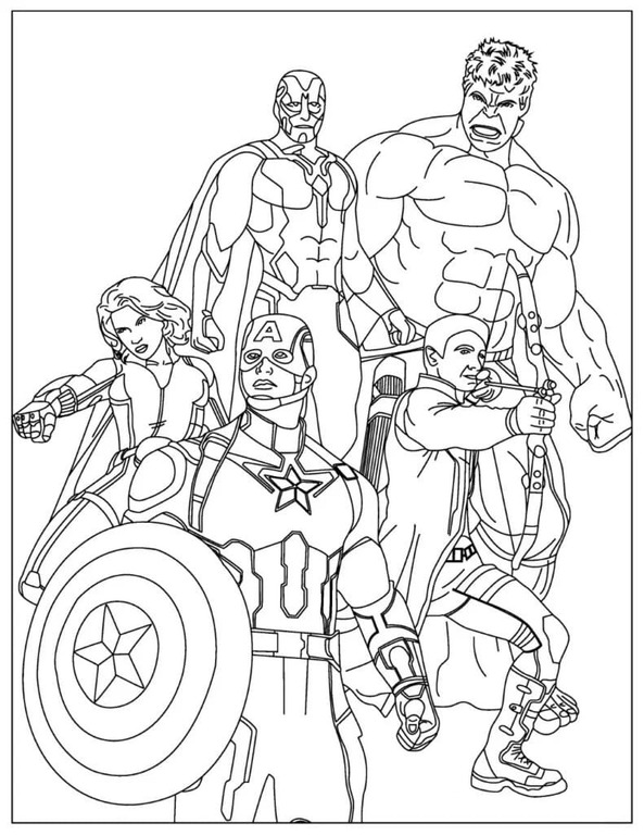 Osvetnici besplatno za ispis coloring page