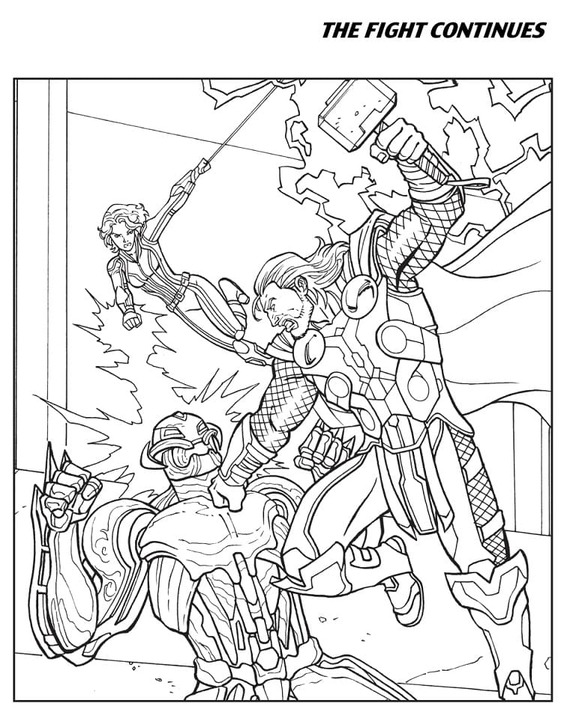 Osvetnici besplatno coloring page