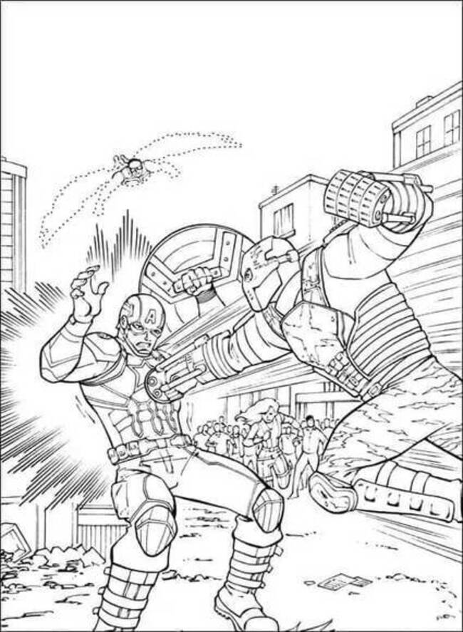 Osvetnici jednostavno coloring page