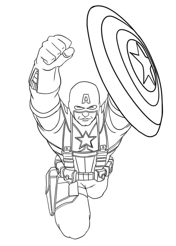 Osvetnici kod djece coloring page