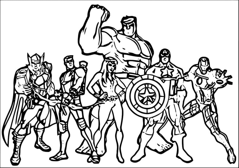 Osvetnici za ispis coloring page