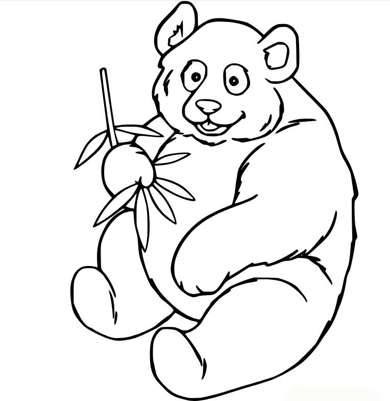 Bojanke Panda vrlo jednostavan