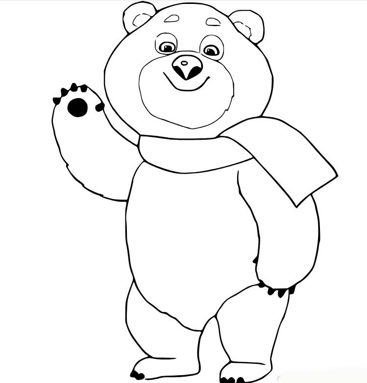 Bojanke Panda za ispis