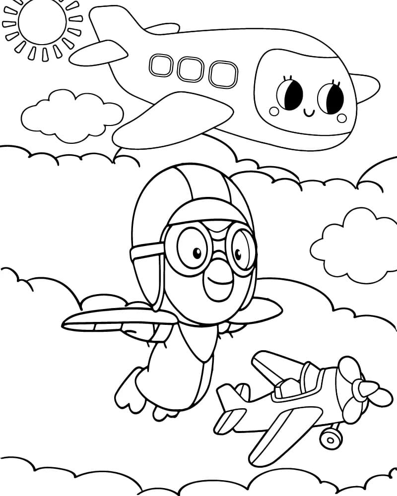 Bojanke Pororo besplatno za ispis