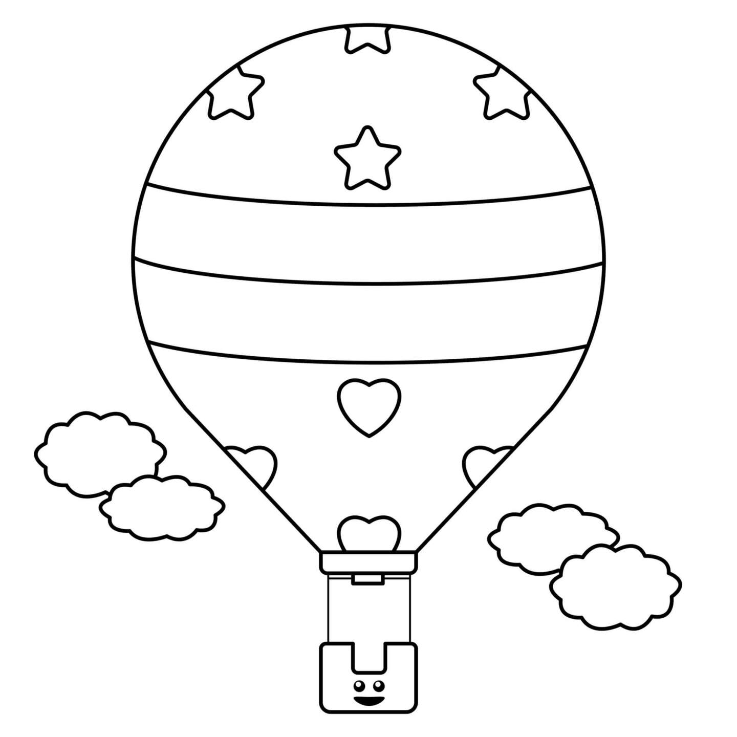 Bojanke Slatki zabavni Balon Na Vrući Zrak