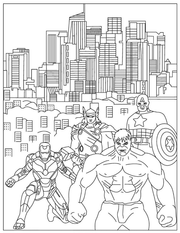 Slika Osvetnici za ispis coloring page