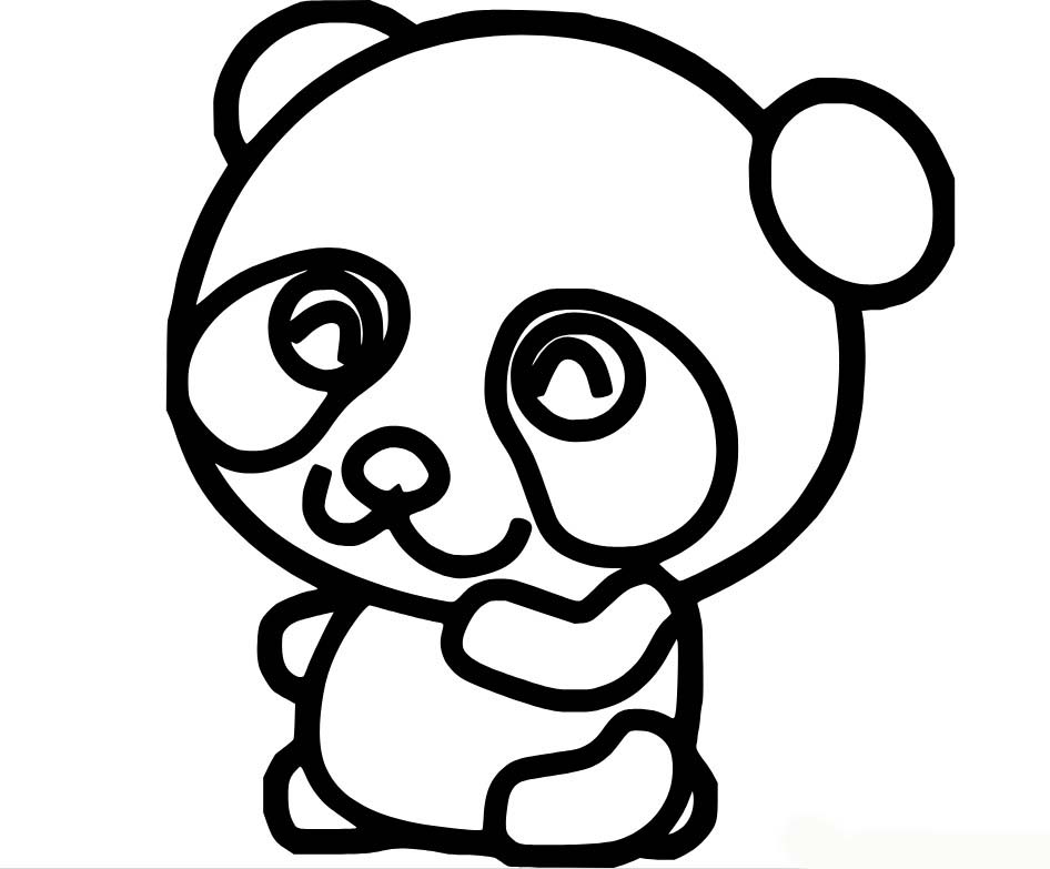 Bojanke Slika Panda besplatno za djecu