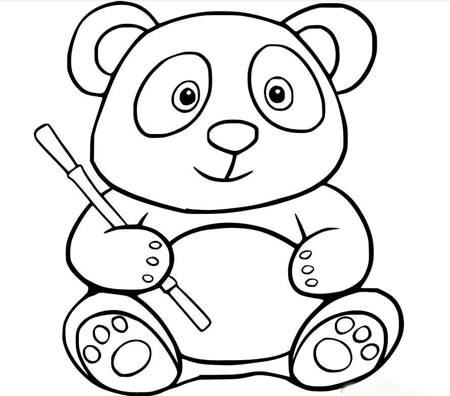 Bojanke Slika Panda besplatno za ispis za djecu