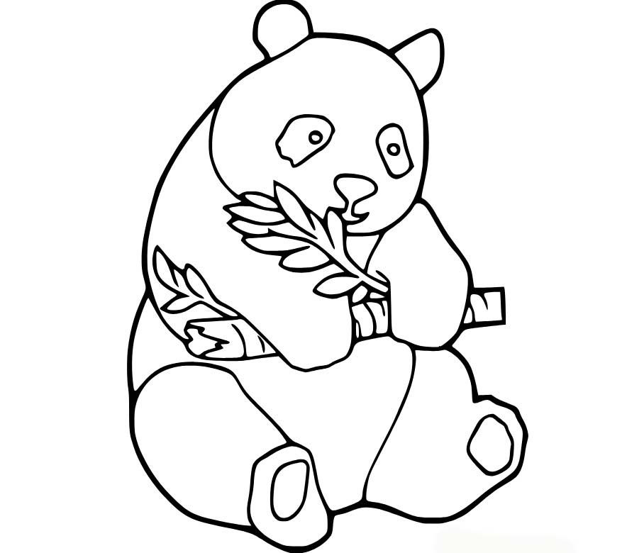 Bojanke Slika Panda besplatno