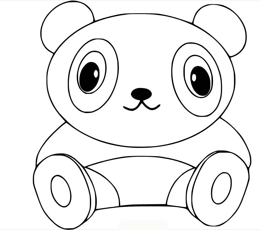 Bojanke Slika Panda za djecu