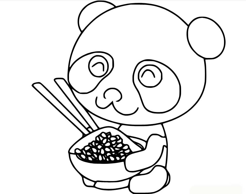 Bojanke Slika slatke panda