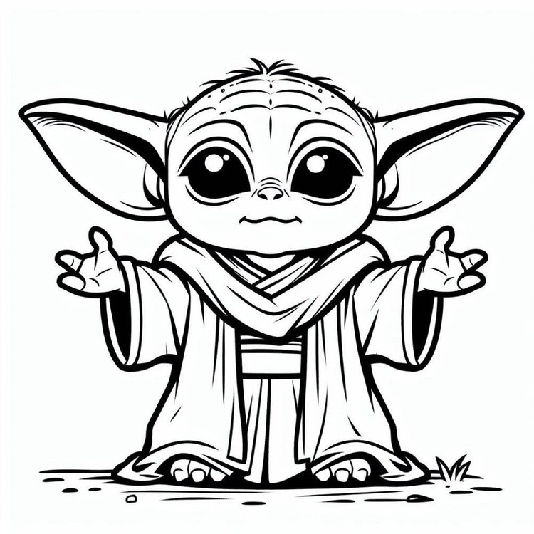 Bojanke Sliku Baby Yoda