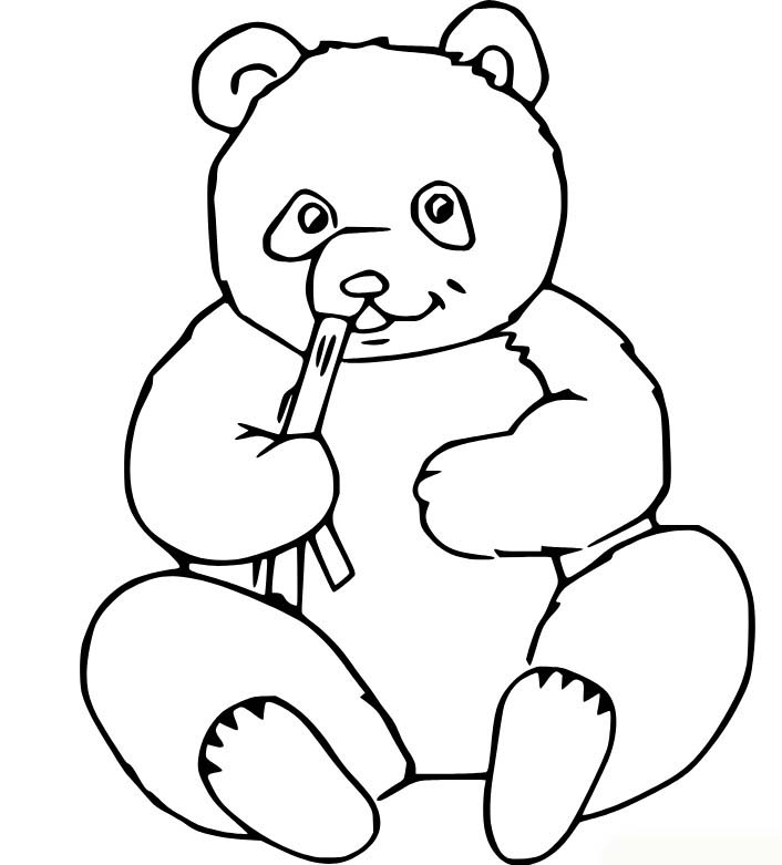 Bojanke Vrlo jednostavan panda