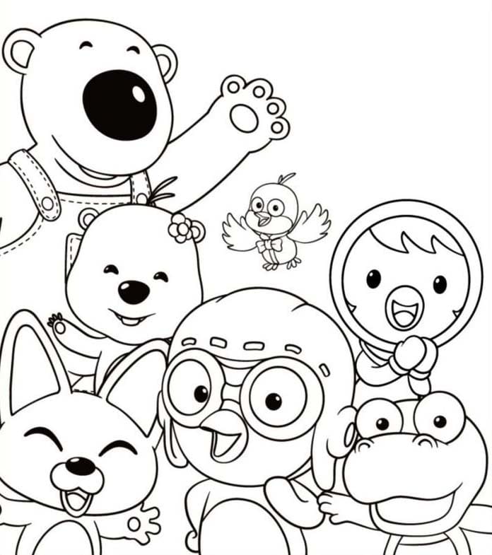 Bojanke Za ispis Pororo