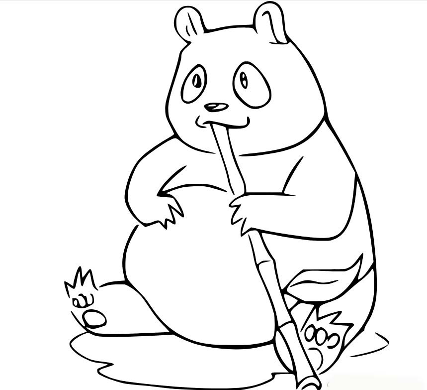 Bojanke Za ispis panda