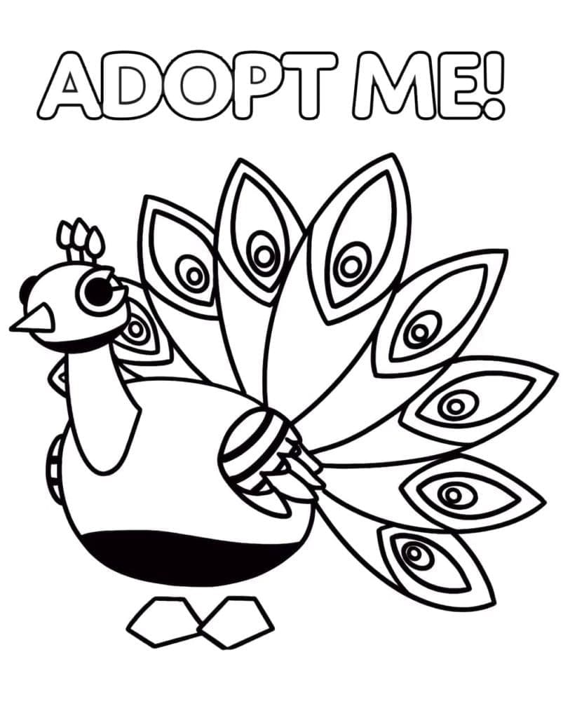 Bojanke Adopt Me ispisivo za djecu