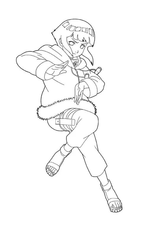 Bojanke Anime Djevojka Hinata