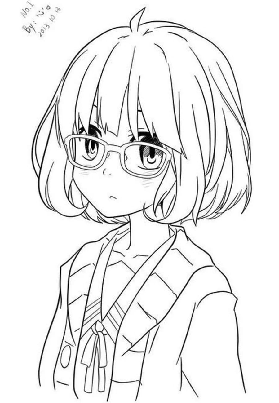 Bojanke Anime Djevojka Kuriyama Mirai