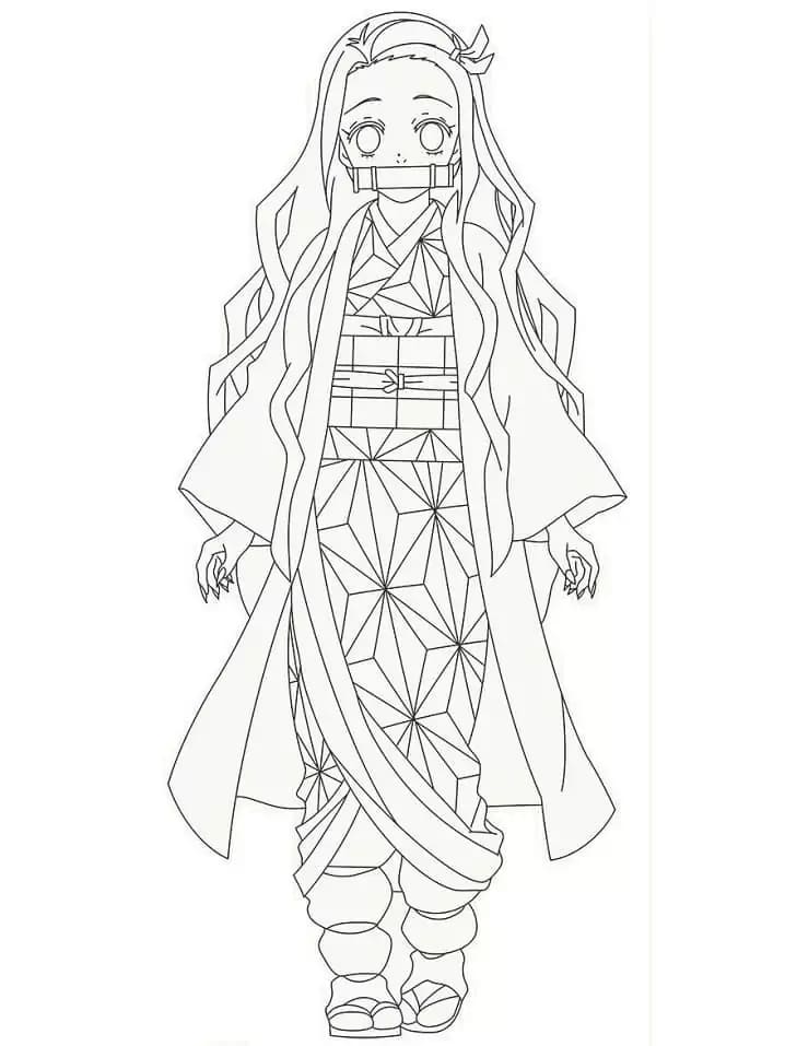 Bojanke Anime Djevojka Nezuko