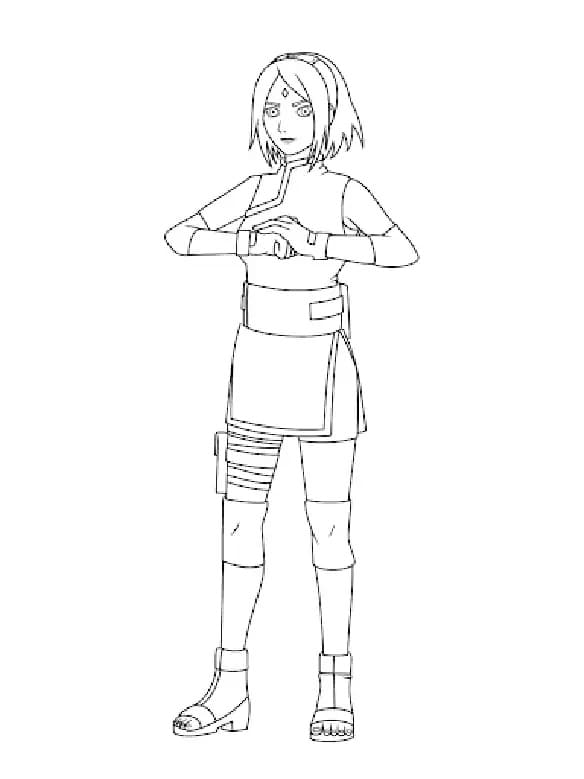 Bojanke Anime Djevojka Sakura Haruno