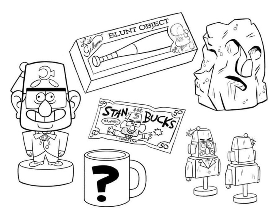 Bojanke Gravity Falls besplatno za djecu