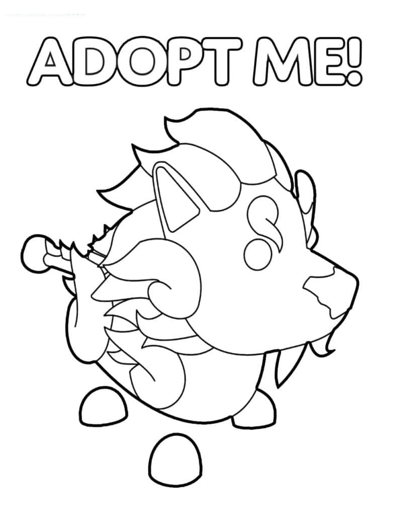 Bojanke Nacrtaj Adopt Me besplatno za djecu